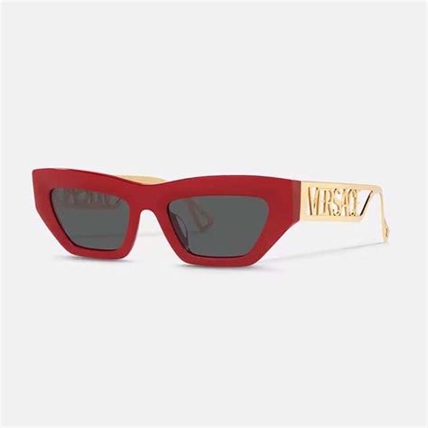 versace 90s vintage logo cat-eye sunglasses|best oversized sunglasses Versace.